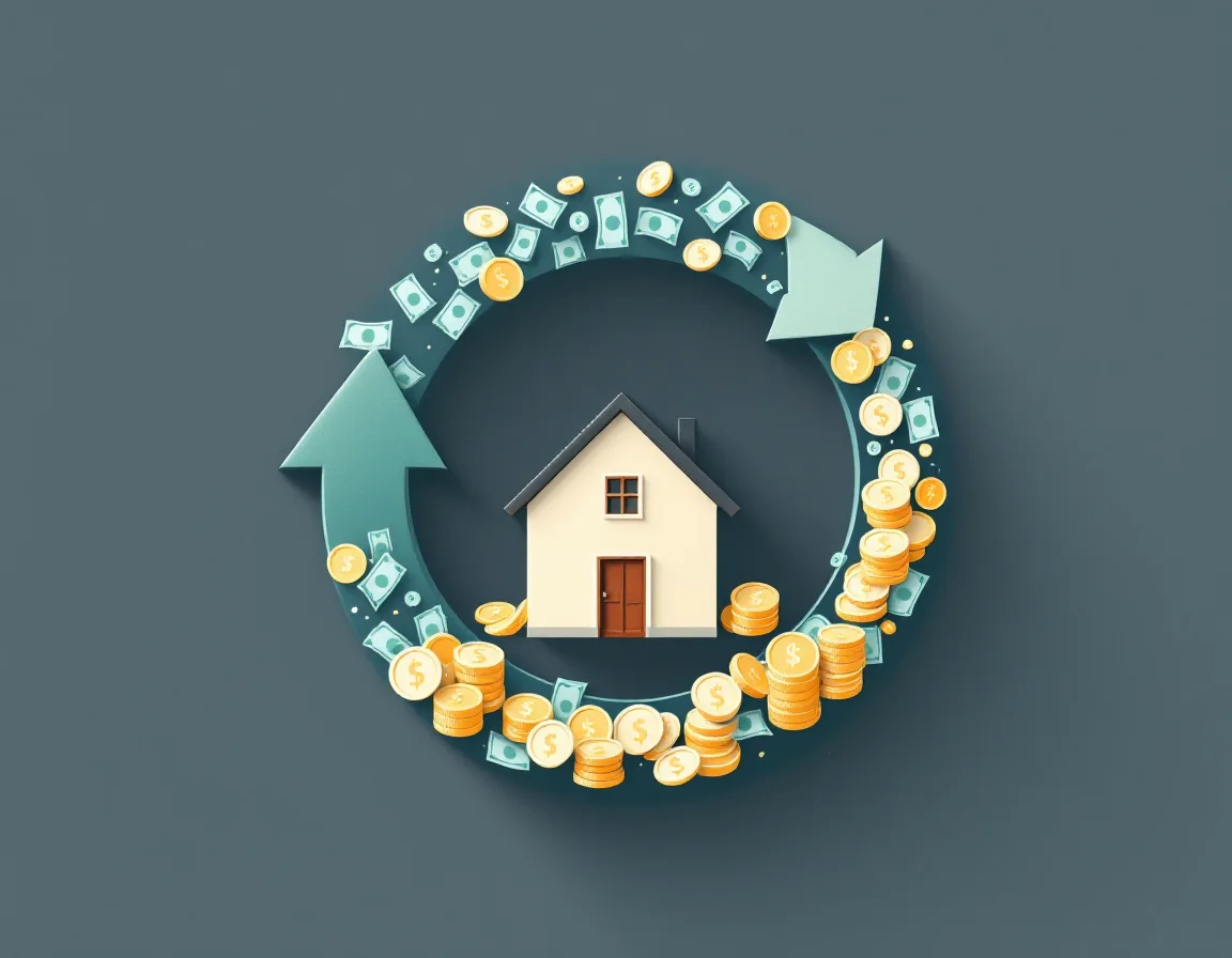 Illustration for Cash-Out Refinance on a Rental
