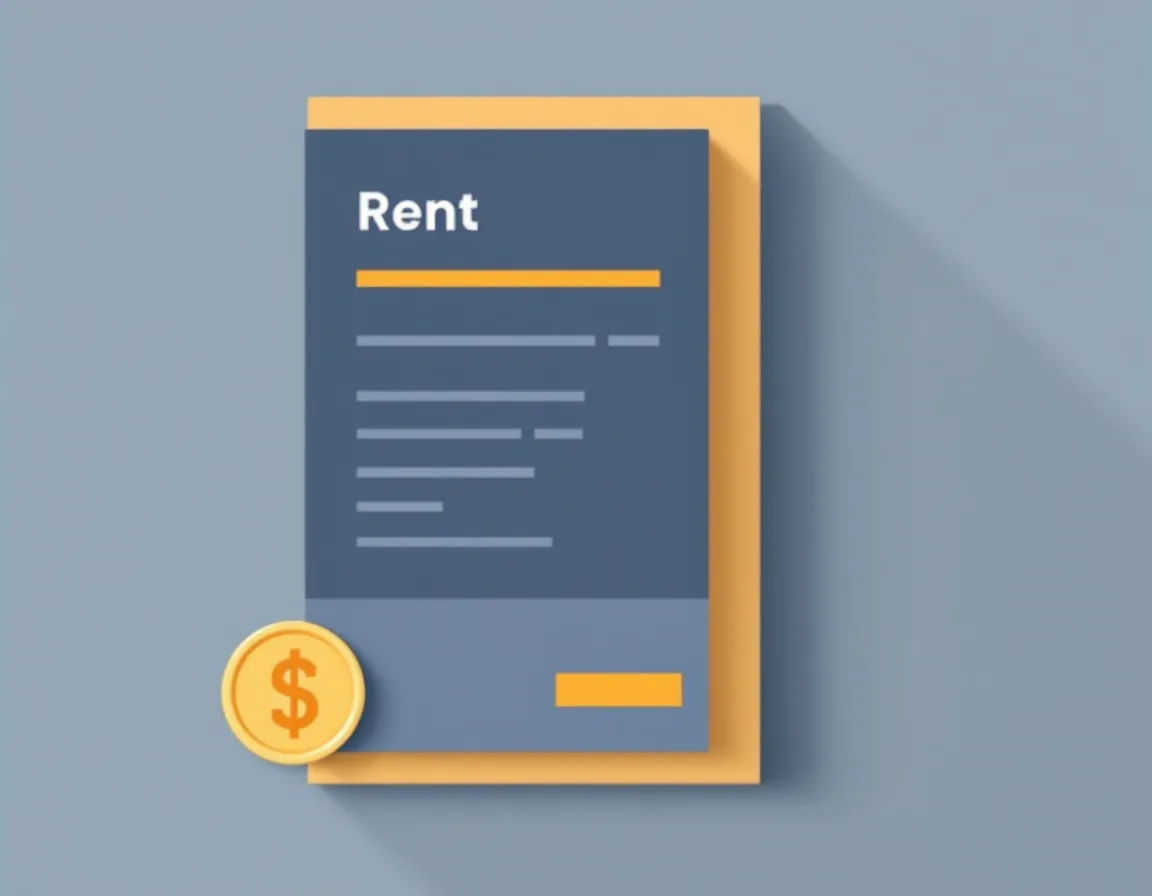 Flat illustration representing Rent Receipt Generator